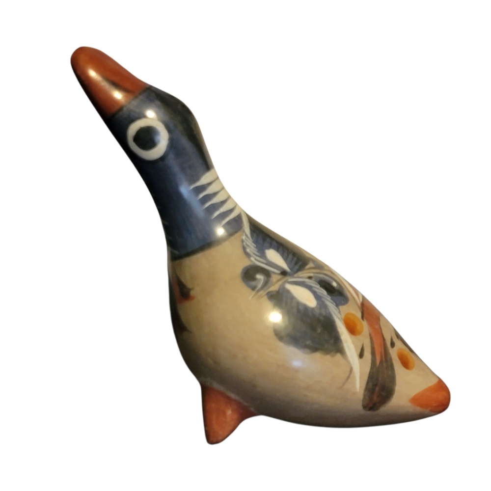 Tonala Pottery‎ Mexican Bird Folkart Made in Mexico Handpainted